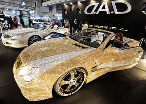 Mercedes-Benz SL600 with twinkling Swarovski Mercedes-Benz SL600 with twinkling Swarovski